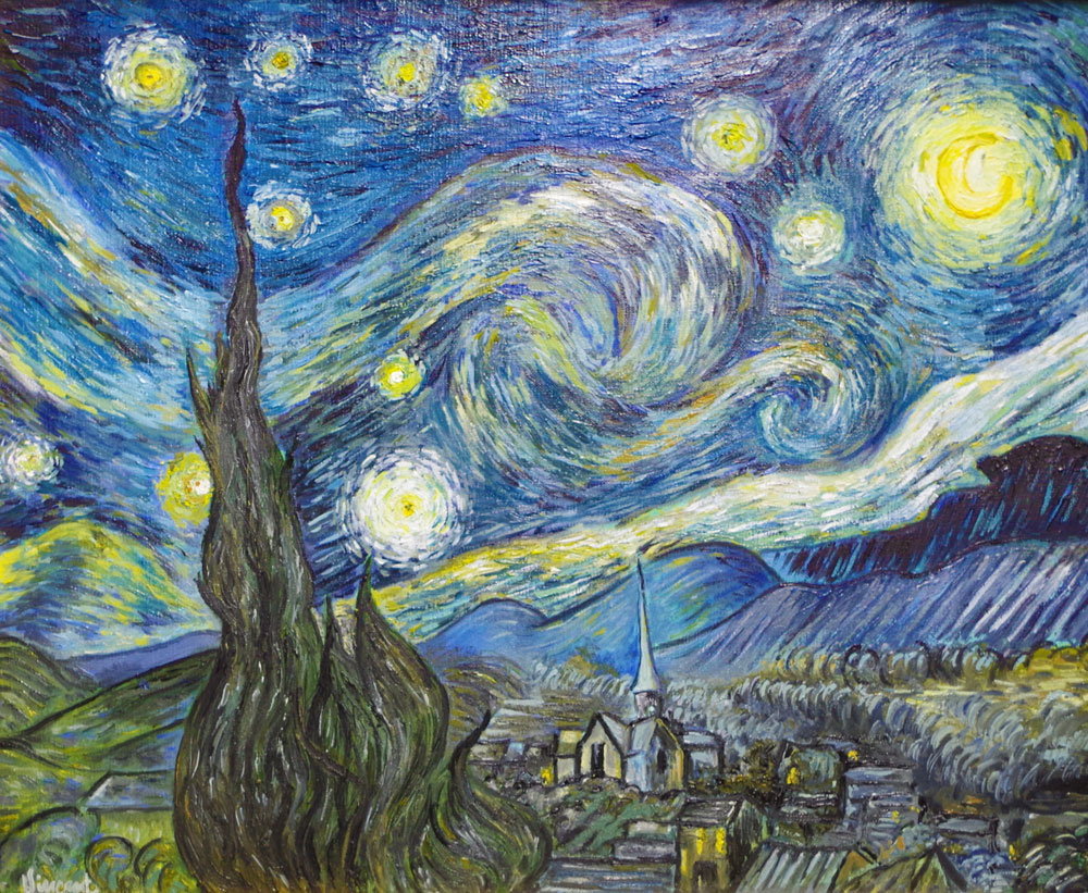 Karl Kujau Sternennacht Gemälde von Vincent van Gogh