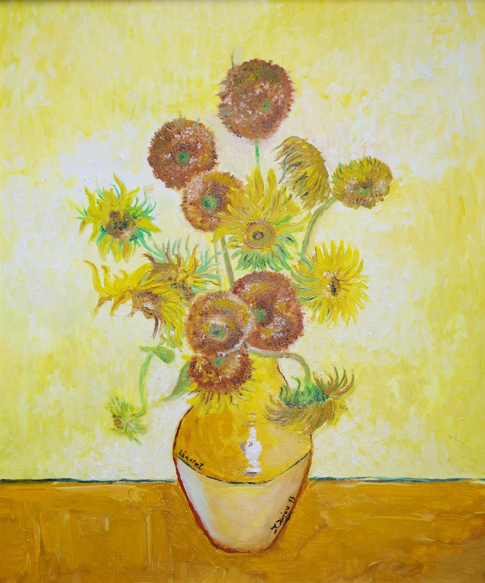 Karl Kujau Stilleben mit Sonnenblumen 1888 Vincent van Gogh
