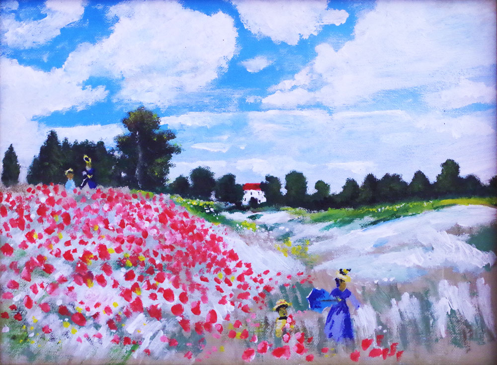 Karl Kujau Klatschmohn in der Gegend von Argenteuil Claude Monet